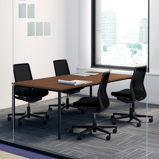 ＪＵＴＯキャスタータイプ　円形　φ９００　ナチュラルオーク MT-JTJE9S81MT1-C 20073091 送料無料 コクヨ kokuyo コクヨ ミーティングJUTO 丸脚キャスター ナチュラルオーク脚黒 W1200