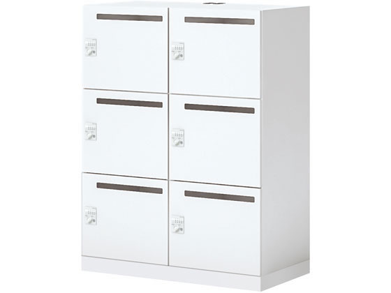 コクヨ イノン パーソナルロッカー 6人 ダイヤル錠 穴有 S電源無 白の通販は 100,489円