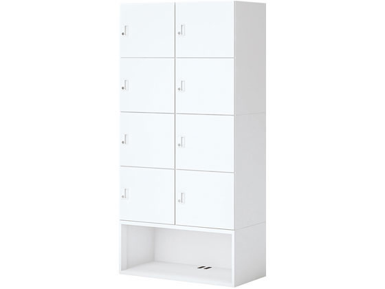 コクヨ イノン パーソナルロッカー 8人下OP シリンダー錠 穴無S電源無 白の通販は 260,258円