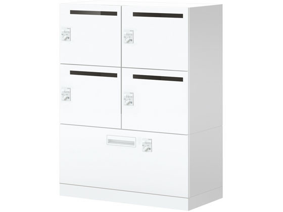 コクヨ イノン パーソナルロッカー 4人ラテラル ダイヤル錠 穴有S電源無 白の通販は 105,214円