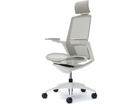 オカムラ フィノラ エクストラハイバック 座メッシュ アジャスト肘 LグレーC78AWWの通販は