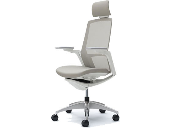 オカムラ フィノラ エクストラハイバック 座クッション アジャスト肘 LグレーC78CBWの通販は