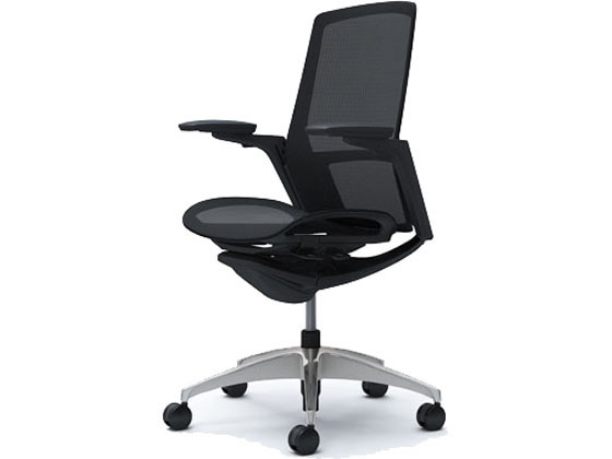 オカムラ フィノラ ハイバック 座メッシュ アジャスト肘 ブラック C785BRの通販は