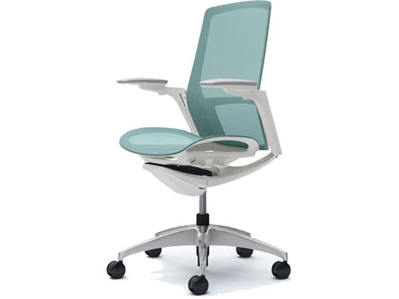 オカムラ フィノラ ハイバック 座メッシュ アジャスト肘 セージ C785BWの通販は