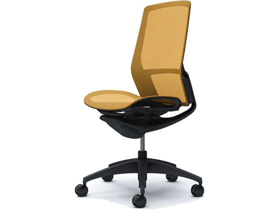 オカムラ フィノラ ハイバック 座メッシュ 肘無し イエロー C735MRの通販は 72,730円