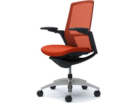 オカムラ フィノラ ハイバック 座クッション アジャスト肘 ORレッドC787BRの通販は