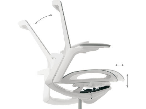 フィノラ C731AR 肘なし ミドルバック 座メッシュ ブラックパネル ポリッシュ脚 ブラックボディ ハンガー無 ランバーサポート無 オカムラ フィノラ Finora オフィスチェア 日本製 ミドルバック 座