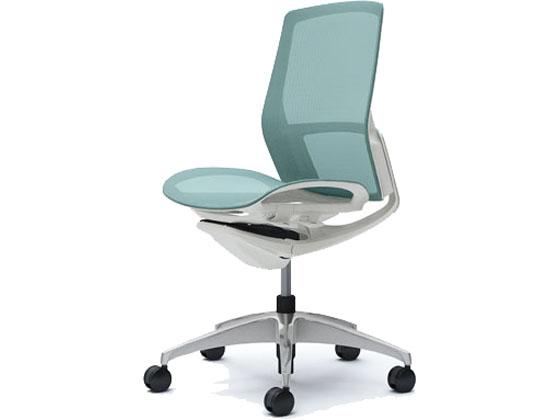 オカムラ フィノラ ミドルバック 座メッシュ 肘無し セージ C731CWの通販は