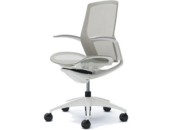 オカムラ フィノラ ミドルバック 座メッシュ デザイン肘 Lグレー C741WWの通販は 147,065円