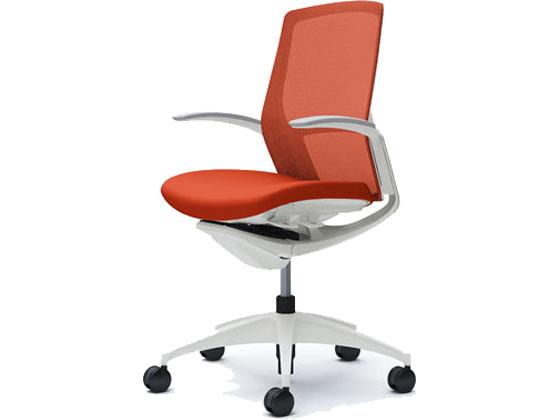 オカムラ フィノラ ミドルバック 座クッション デザイン肘 ORレッドC743WWの通販は 147,065円