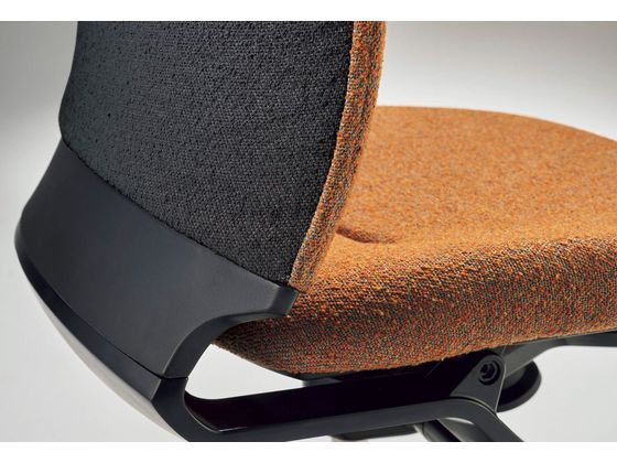 ライオン事務器 オフィスチェアー コストラ T型アーム オレンジ No.3701Fの通販は