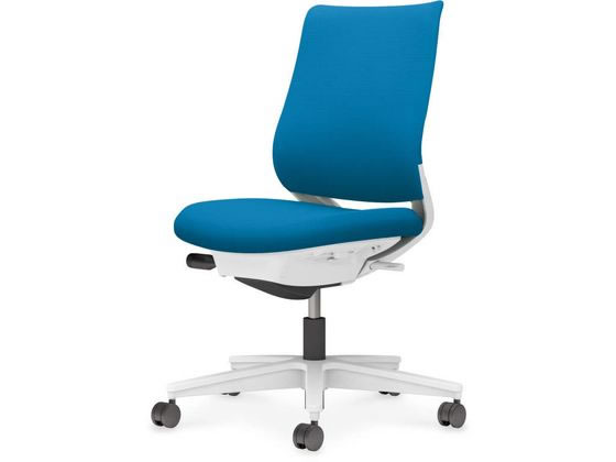 コクヨ/ミトラ2 布 スタンダード肘無 白脚本体白ブラック 肘なし 布張りチェア オフィスチェア Mitra2 ミトラ2／メッシュタイプ／スタンダードバック／ランバー