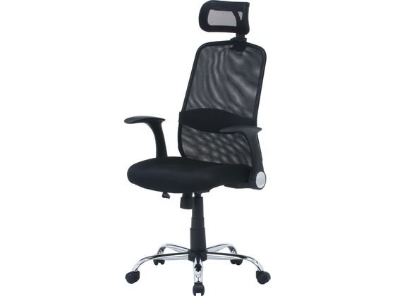 不二貿易 ヘッド付アームアップチェア ARP-01 BK 35424の通販は