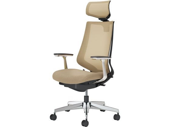 コクヨ チェア デュオラ2 アルミ脚 メッシュ ソフトベージュの通販は