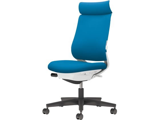 コクヨ チェア ミトラ2 肘無 ランバー付 ターコイズ ナイロンキャスターの通販は
