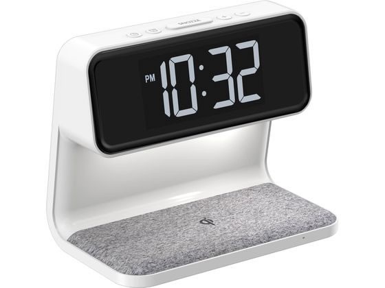 アデッソ ワイヤレスチャージングクロックwithベッドライト QA-04の通販は 6,578円