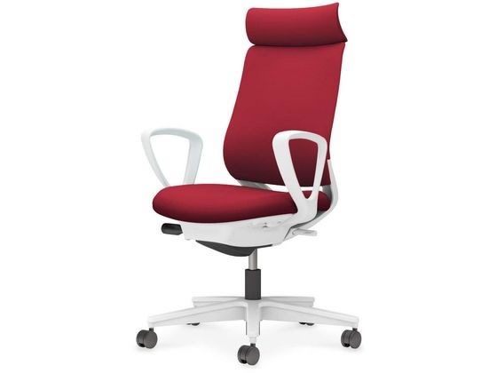 コクヨ ミトラ2 布 アディショナルサークル肘 白脚本体白カーマインの通販は 63,972円