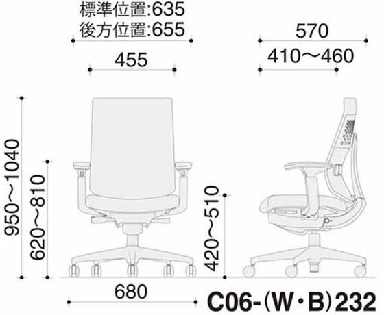 コクヨ ウィザード4 ハイバック ホワイトシェル 黒脚可動肘 レザー BK(W)の通販は
