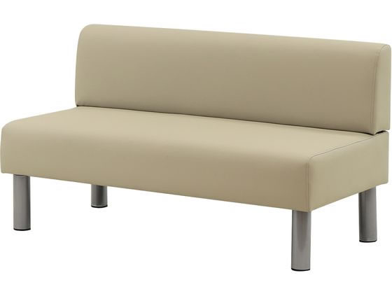 Netforce ロビーチェア 2人掛け カラ ブラウン Netforce ロビーベンチ 抗菌タイプ背付3人掛け幅1500 ベージュ