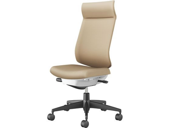 コクヨ ウィザード4 ホワイトシェル 黒脚肘無 Sベージュ(U)の通販は