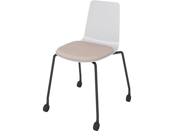 コクヨ ミケット キャスター脚BK脚 座パッド付 座PVCホワイトの通販は 37,694円