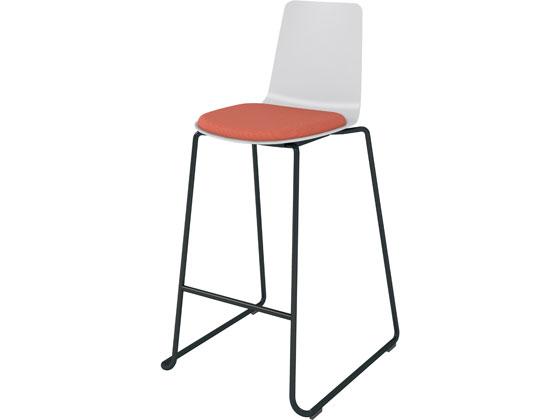 コクヨ ミケット ハイチェアブラック脚 ライトグレー 座ペールテラコッタの通販は 31,555円