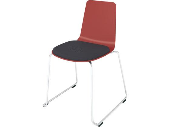 コクヨ ミケット サークル・メッキ脚 パーシアンレッド 座ダルグレーの通販は