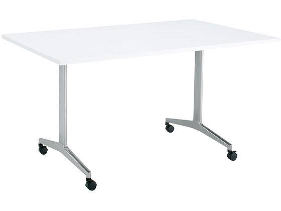 コクヨ ジュート T字シルバー脚 W1500×D900 角形スクエア白 キャスターの通販は