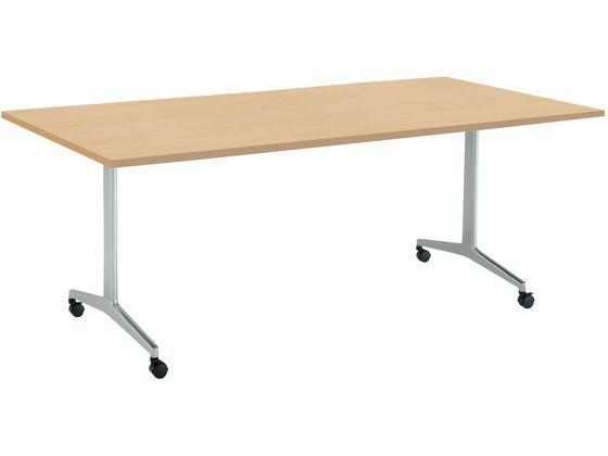 コクヨ JUTO W2100×D1000 スクエア角 オーク T字シルバー キャスターの通販は 48,436円