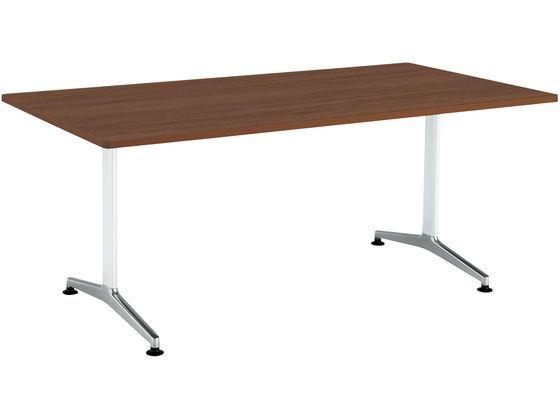 コクヨ JUTO W1800×D900 丸角 BR T字ポリッシュ アジャスターの通販は