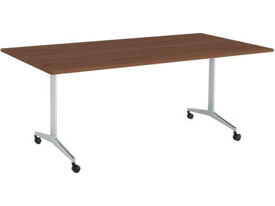 コクヨ JUTO W2100×D1000 丸角 BR T字シルバー キャスターの通販は