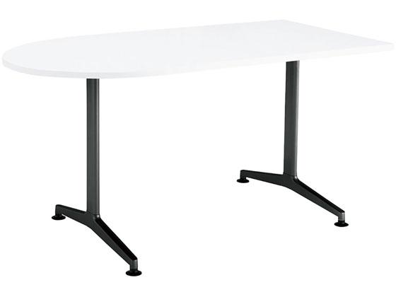 コクヨ ジュート T字黒脚 W1500×D750 U字形白 アジャスターの通販は