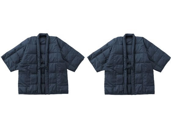 ファミリー・ライフ 羽毛半天 紳士用 (ネイビー) 2枚組 0393030の通販は 7,600円