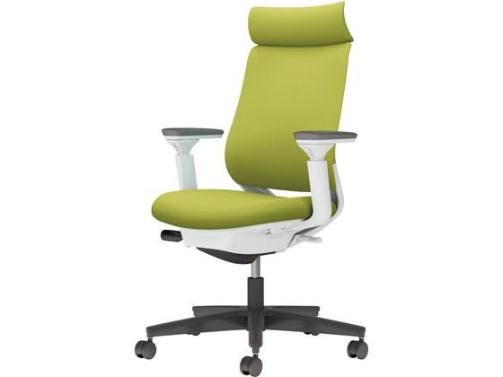 コクヨ チェア ミトラ2 可動肘 ライトオリーブ ポリウレタン巻きの通販はパソコン・オフィスチェア