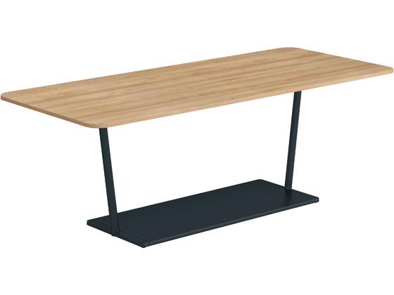 コクヨ リージョン 角形 ミドルテーブル黒脚 W2100 ティンバーミディアムの通販は