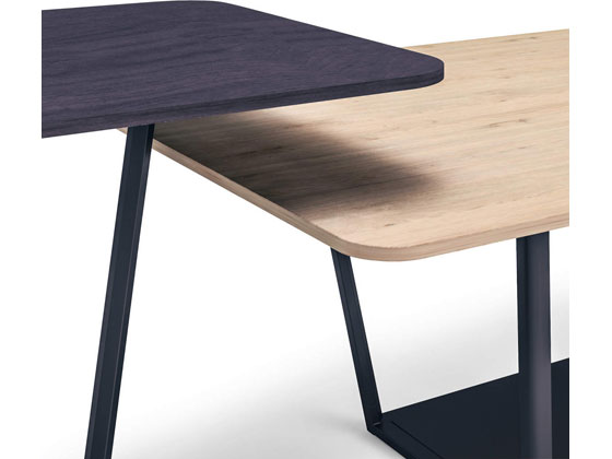 コクヨ リージョン 円形 ハイテーブル黒脚 W1200 チャコールダークグレーの通販は