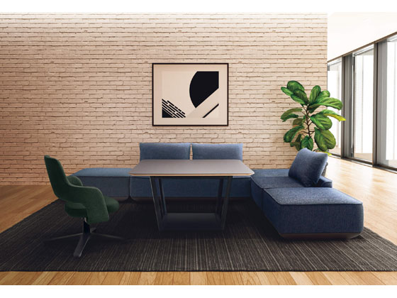 コクヨ リージョン 円形 ハイテーブル黒脚 W1200 チャコールダークグレーの通販は