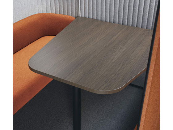 コクヨ インフレーム ソファーブース6人用H1350天板白フレーム白白グレーの通販は