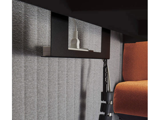 コクヨ インフレーム ソファーブース6人用H1350天板白フレーム白白グレーの通販は