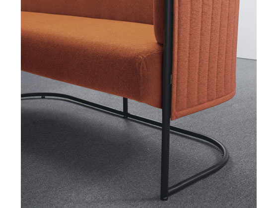 コクヨ インフレーム ソファーブース6人用H1350天板白フレーム白白グレーの通販は