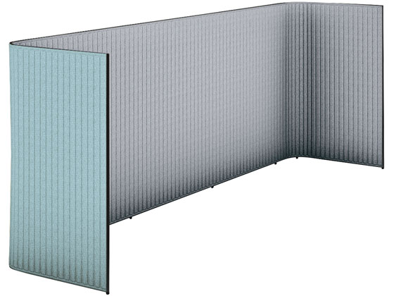 コクヨ インフレーム ユーティリティブースLL W3900 フレーム黒 ホワイトターコイズの通販は 249,852円