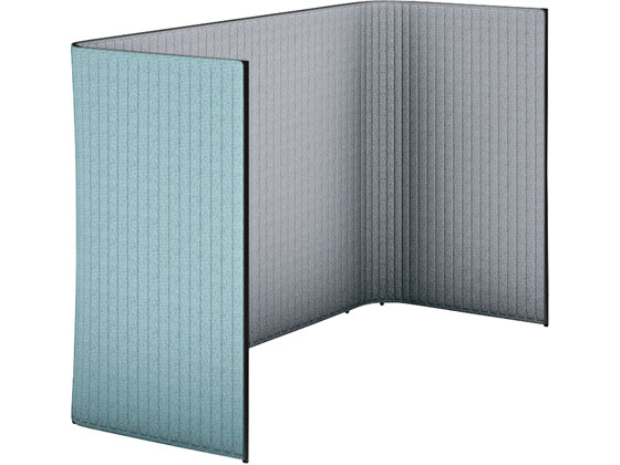 コクヨ インフレーム ユーティリティブースS W2400 フレーム黒 ホワイトターコイズの通販は 164,948円