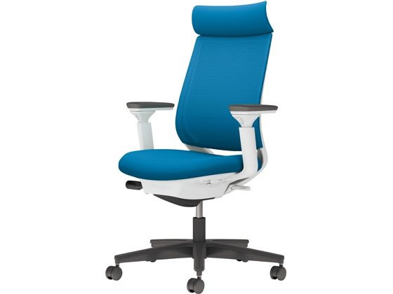 コクヨ チェア ミトラ2 可動肘 ターコイズ ポリウレタン巻きの通販は 42,065円