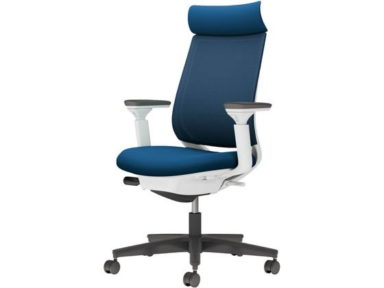 コクヨ チェア ミトラ2 可動肘 プルシアンブルー ポリウレタン巻きの通販はパソコン・オフィスチェア