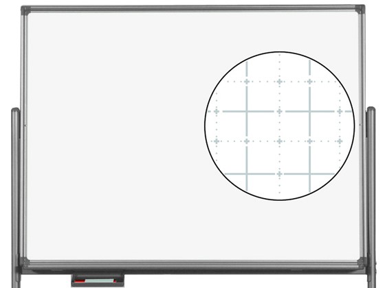 馬印 片面脚付ホーローホワイトボード 1210×920mm 暗線入 - 掲示用品