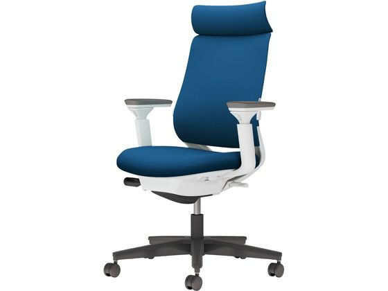 コクヨ チェア ミトラ2 可動肘 ランバー付 プルシアンブルー