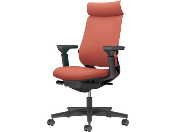 コクヨ チェア ミトラ2 可動肘 ランバー付 ソフトテラコッタ ナイロンキャスターの通販は