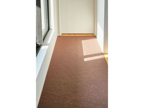 萩原 吸着 廊下敷マット ブラウン 900×8000mm 350118913