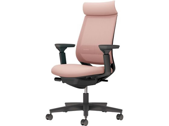 コクヨ チェア ミトラ2 可動肘 ランバー付 アッシュピンク ポリウレタン巻きの通販は