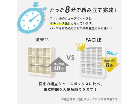 Netforce ファシル シューズボックス 16人用 4列4段 FSB16-44の通販は